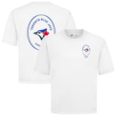 Toronto Blue Jays Levelwear Signet Oversized Luxe Signature Knit T-Shirt | MLB On Sale