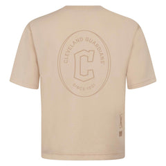 Cleveland Guardians Levelwear Signet Oversized Luxe Signature Knit T-Shirt | MLB Sale