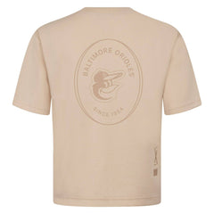Baltimore Orioles Levelwear Signet Oversized Luxe Signature Knit T-Shirt | MLB For sale