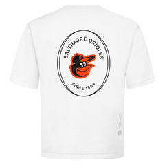 Baltimore Orioles Levelwear Signet Oversized Luxe Signature Knit T-Shirt | MLB For sale