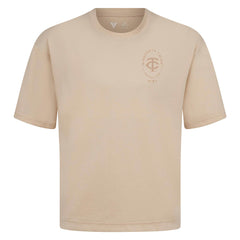 Minnesota Twins Levelwear Register Oversized Luxe Signature Knit T-Shirt | MLB Outlet