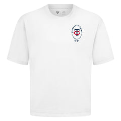 Minnesota Twins Levelwear Register Oversized Luxe Signature Knit T-Shirt | MLB For sale