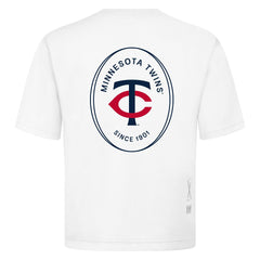 Minnesota Twins Levelwear Register Oversized Luxe Signature Knit T-Shirt | MLB For sale