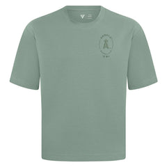 Los Angeles Angels Levelwear Register Oversized Luxe Signature Knit T-Shirt | MLB Outlet