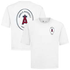 Los Angeles Angels Levelwear Register Oversized Luxe Signature Knit T-Shirt | MLB On Sale