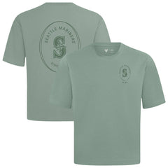 Seattle Mariners Levelwear Register Oversized Luxe Signature Knit T-Shirt | MLB US