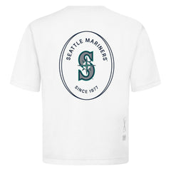 Seattle Mariners Levelwear Register Oversized Luxe Signature Knit T-Shirt | MLB For sale