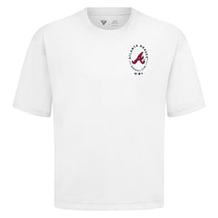 Atlanta Braves Levelwear Register Oversized Luxe Signature Knit T-Shirt | MLB Outlet