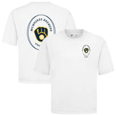 Milwaukee Brewers Levelwear Register Oversized Luxe Signature Knit T-Shirt | MLB Online
