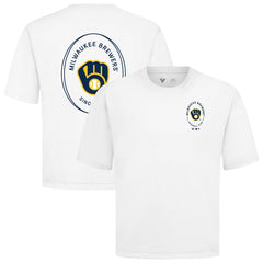 Milwaukee Brewers Levelwear Register Oversized Luxe Signature Knit T-Shirt | MLB Online