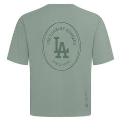 Los Angeles Dodgers Levelwear Register Oversized Luxe Signature Knit T-Shirt | MLB Outlet