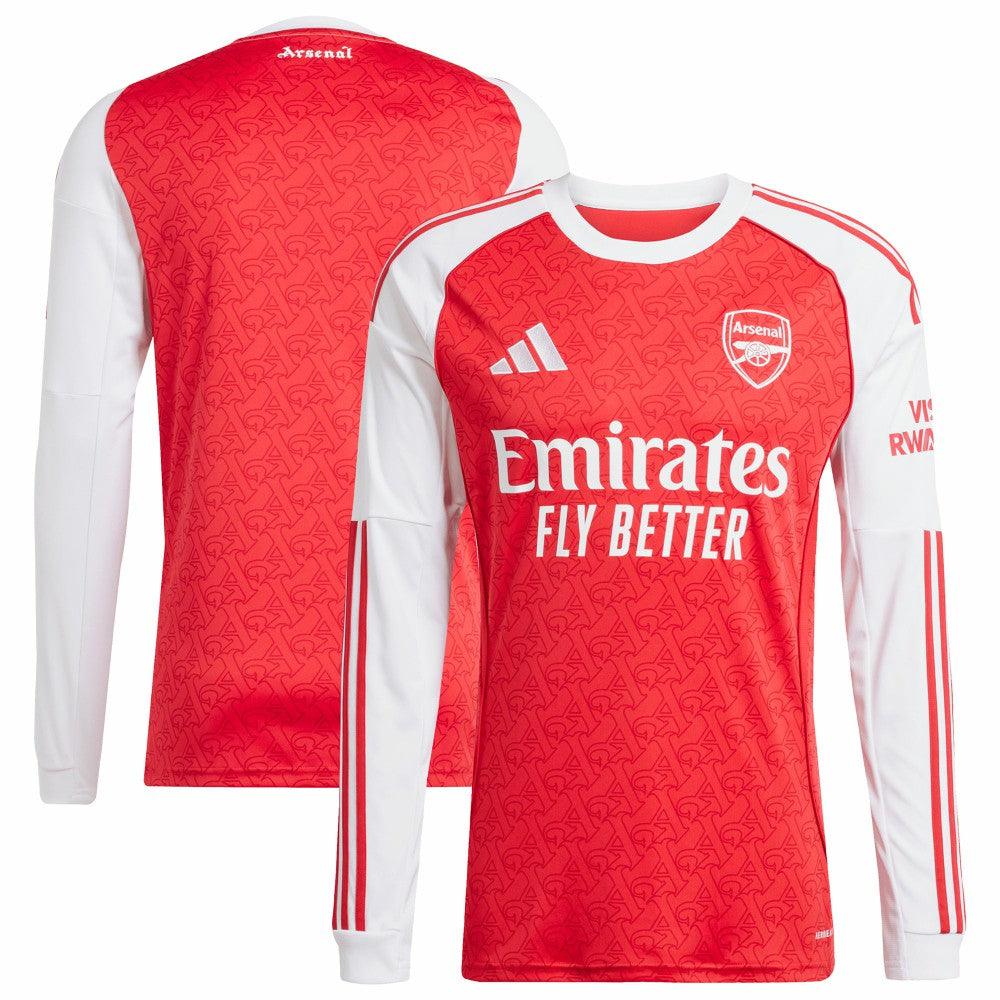 Arsenal 2025/26 Home Replica Long Sleeve Jersey Red - Adidas