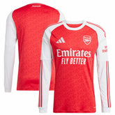 Arsenal 2025/26 Home Replica Long Sleeve Jersey Red - Adidas