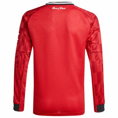 Manchester United Youth Home 2025/26 Replica Long Sleeve Jersey Red - Adidas