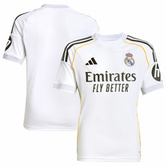 Real Madrid Youth 2025/26 Home Replica Jersey White - Adidas