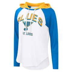 St. Louis Blues G-III 4Her by Carl Banks Women's MVP Hooded Long-Sleeve T-Shirt On Sale