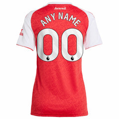 Arsenal Women's 2025/26 Home Replica Custom Jersey Red - Adidas