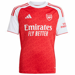 Arsenal Youth 2025/26 Home Replica Custom Jersey Red - Adidas