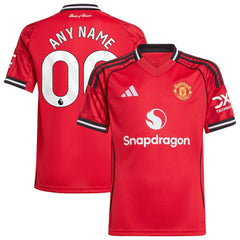 Manchester United Youth Home 2025/26 Custom Replica Jersey Red - Adidas