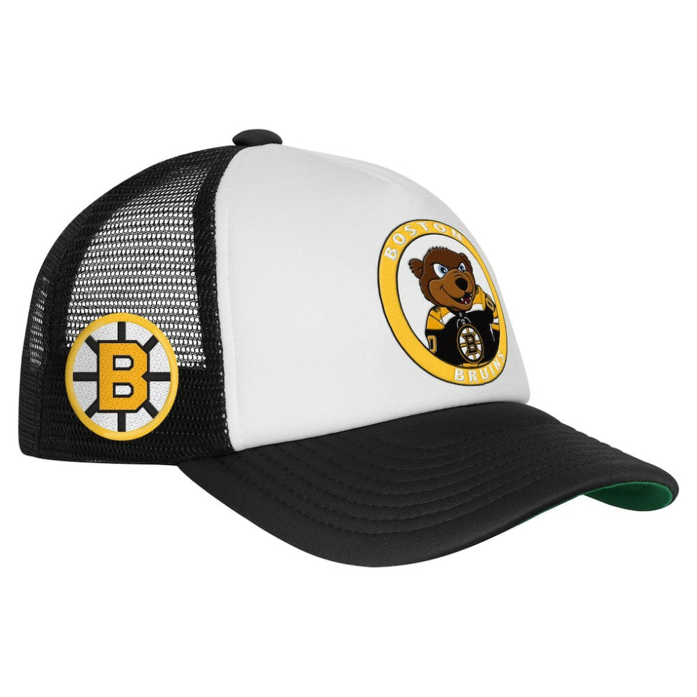 Boston Bruins Mitchell & Ness Youth Mascot Adjustable Trucker Hat On Sale
