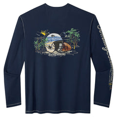 Chicago Bears Tommy Bahama Oasis Endzone Lux Long Sleeve T-Shirt