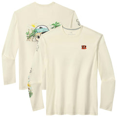 Cincinnati Bengals Tommy Bahama Oasis Endzone Lux Long Sleeve T-Shirt