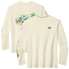 Green Bay Packers Tommy Bahama Oasis Endzone Lux Long Sleeve T-Shirt