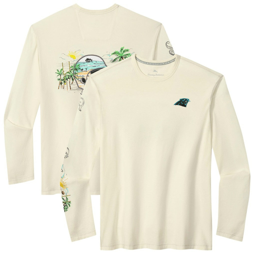 Carolina Panthers Tommy Bahama Oasis Endzone Lux Long Sleeve T-Shirt