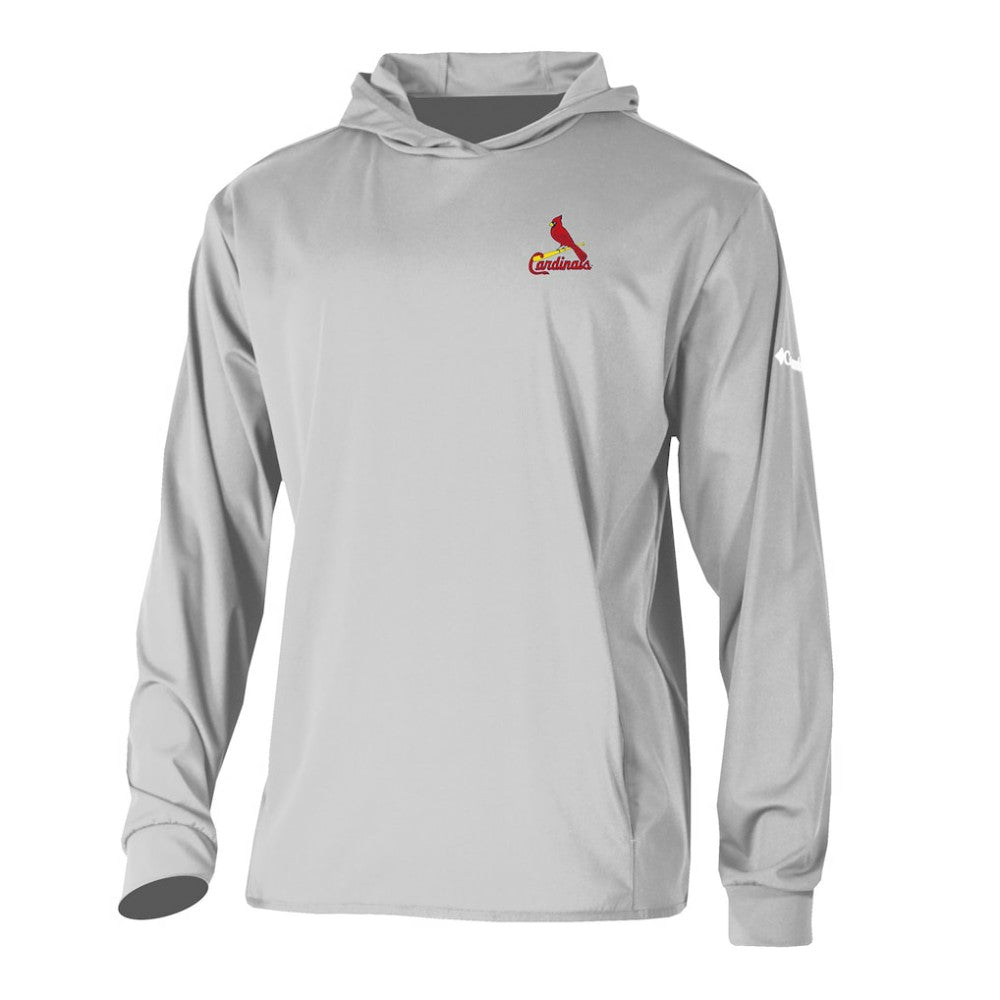 St. Louis Cardinals Columbia Long Drive Pullover Hoodie | MLB Discount