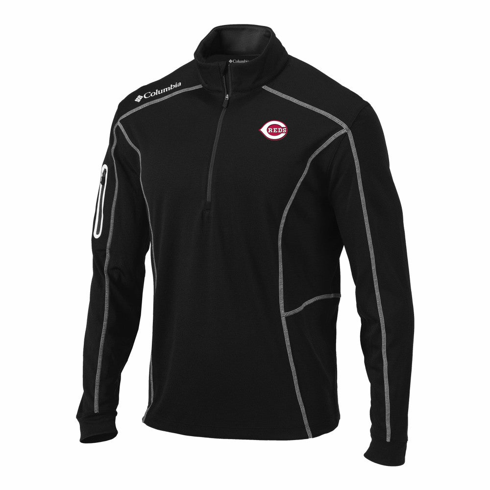 Cincinnati Reds Columbia Omni-Wick Shotgun Quarter-Zip Pullover | MLB Outlet