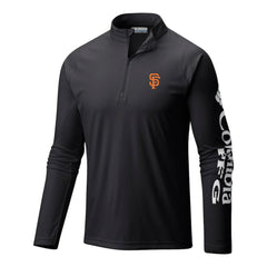 San Francisco Giants Columbia Terminal Tackle Omni-Wick Raglan Quarter-Zip Pullover | MLB Shop