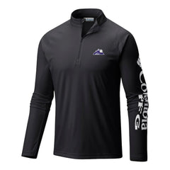 Colorado Rockies Columbia Terminal Tackle Omni-Wick Raglan Quarter-Zip Pullover | MLB Outlet