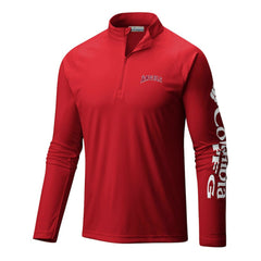 Los Angeles Angels Columbia Terminal Tackle Omni-Wick Raglan Quarter-Zip Pullover | MLB On Sale