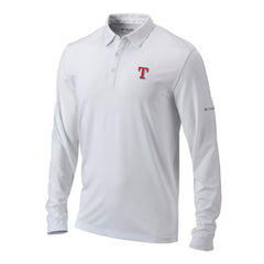Texas Rangers Columbia Omni-Wick Pin High Long Sleeve Polo | MLB Near me