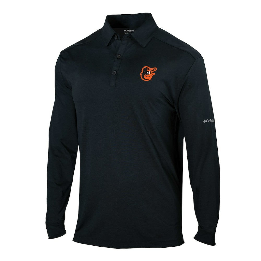 Baltimore Orioles Columbia Omni-Wick Pin High Long Sleeve Polo | MLB US