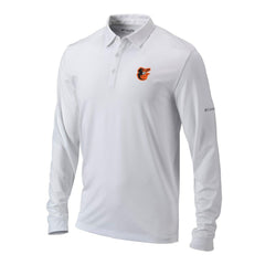 Baltimore Orioles Columbia Omni-Wick Pin High Long Sleeve Polo | MLB On Sale