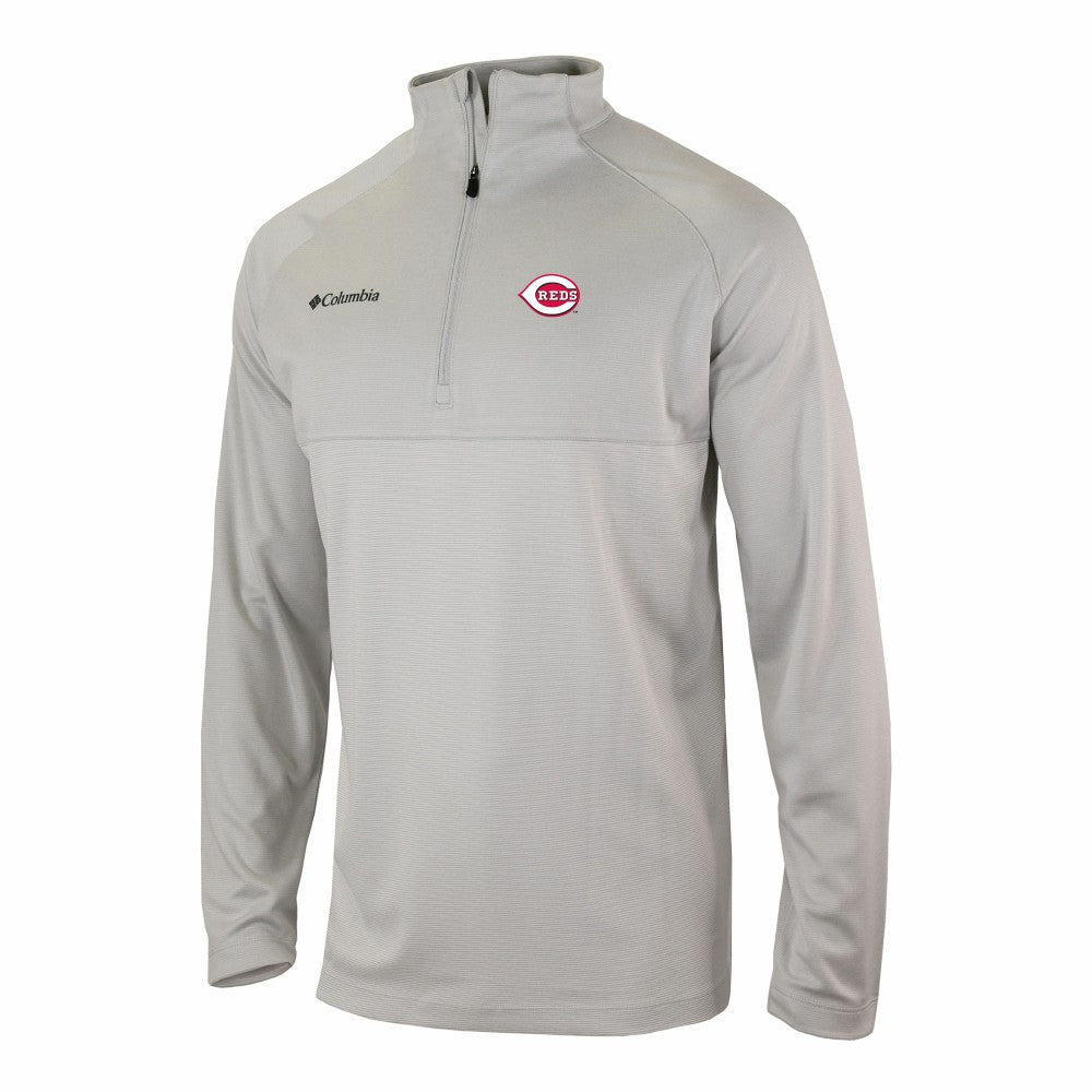 Cincinnati Reds Columbia Omni-Wick Raglan Rockin' It Quarter-Zip Pullover | MLB Near me