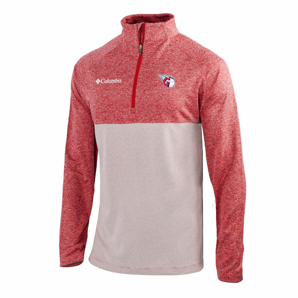 Cleveland Guardians Columbia Omni-Wick Raglan Rockin' It Quarter-Zip Pullover | MLB Outlet