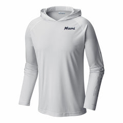Miami Marlins Columbia Terminal Tackle Omni-Shade Pullover Hoodie | MLB US