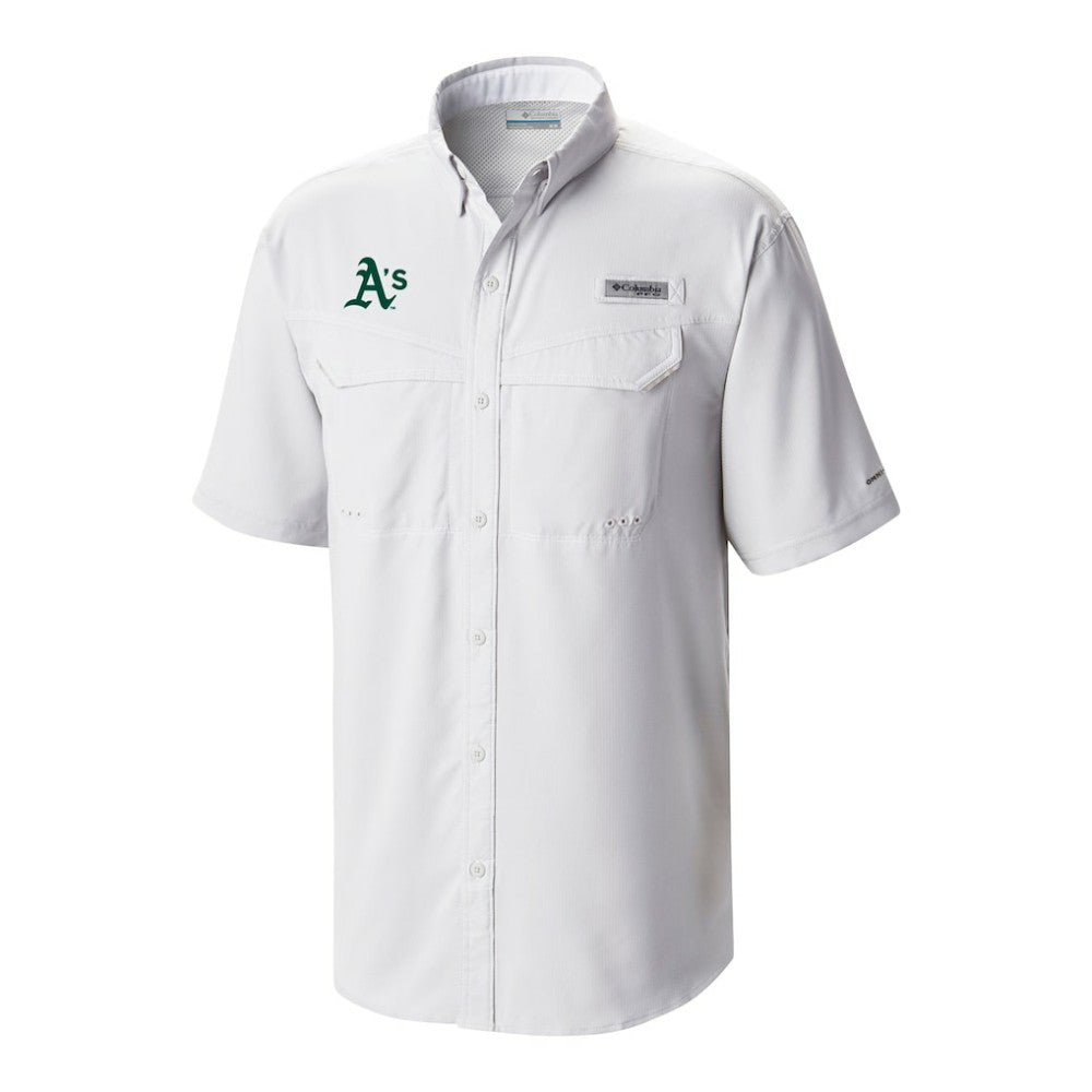 Athletics Columbia Omni-Wick Low Drag Offshore Button-Up Shirt | MLB For sale