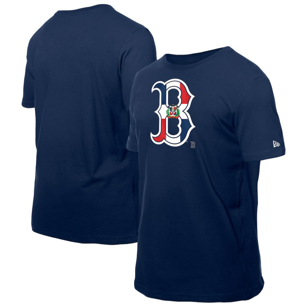 Boston Red Sox New Era Dominican Republic Flag Logo T-Shirt | MLB Near me