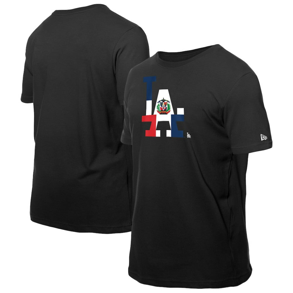 Los Angeles Dodgers New Era Dominican Republic Flag Logo T-Shirt | MLB Shop