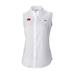 Buffalo Bills Columbia Women's Historic Tamiami Omni-Shade Sleeveless Button-Up Shirt