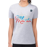 Miami Marlins G-III 4Her by Carl Banks Women's Super-Slim Fit Lightweight Shadow Logo Graphic T-Shirt | MLB Sale