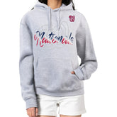 Washington Nationals G-III 4Her by Carl Banks Women's Shadow Logo Graphic Pullover Hoodie | MLB Outlet