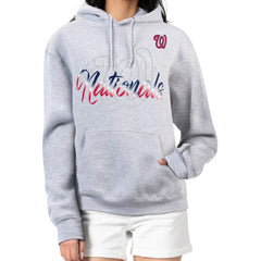 Washington Nationals G-III 4Her by Carl Banks Women's Shadow Logo Graphic Pullover Hoodie | MLB Outlet