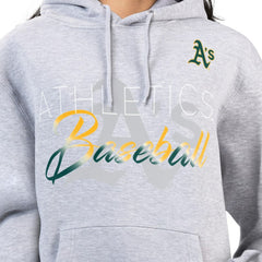 Athletics G-III 4Her by Carl Banks Women's Shadow Logo Graphic Pullover Hoodie | MLB For sale