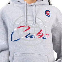 Chicago Cubs G-III 4Her by Carl Banks Women's Shadow Logo Graphic Pullover Hoodie | MLB For sale