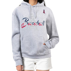 Los Angeles Angels G-III 4Her by Carl Banks Women's Shadow Logo Graphic Pullover Hoodie | MLB New