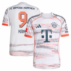 Harry Kane Bayern Munich 2025/26 Away Player Jersey White - Adidas
